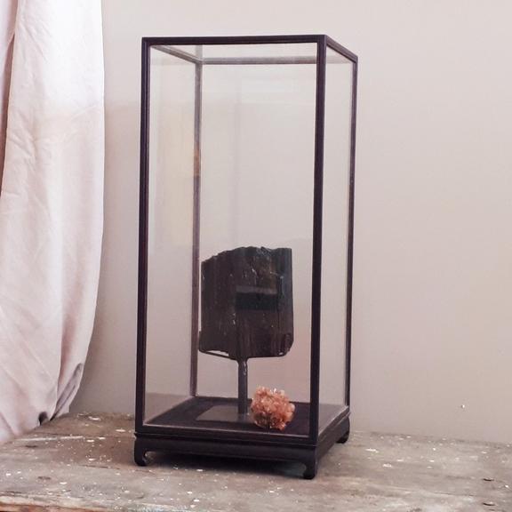 Glazen stolp vitrinekastje glazen vitrine