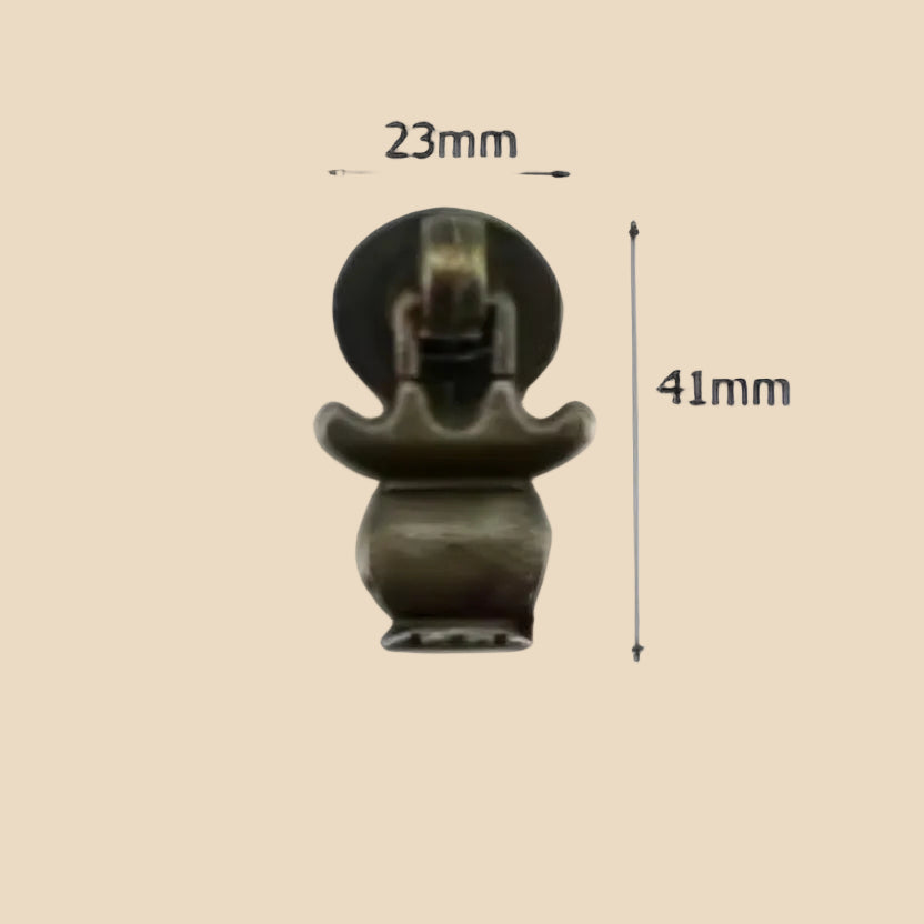 Handgreepje Chinese lantaarn 23 x 41 mm. brons